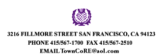 Town & Company, 3216 Fillmore Street, San Francisco, California 94123 PHONE 415/567-1700